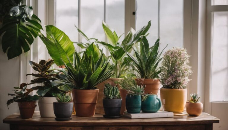 A diverse array of vibrant houseplants thrive in a well-lit home environment. Side Hustles for Retirees