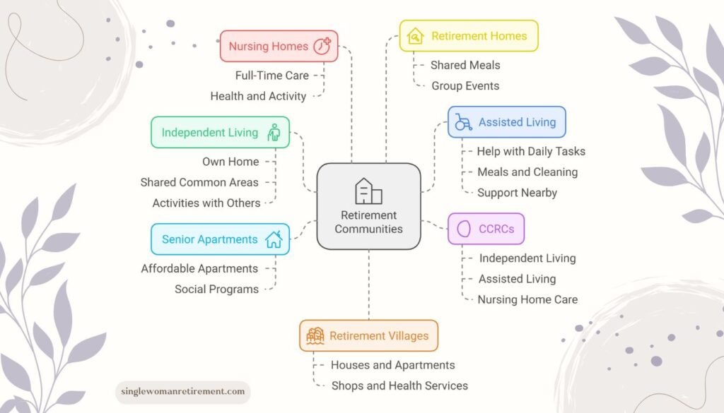 Different types of retirement communities